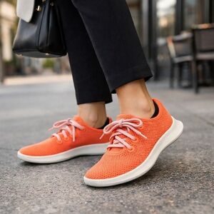 Allbirds Vibrant Orange Tree Runners Sneakers Lightweight Breathable Comfort